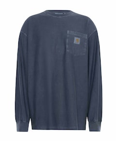 Heren longsleeve blauw