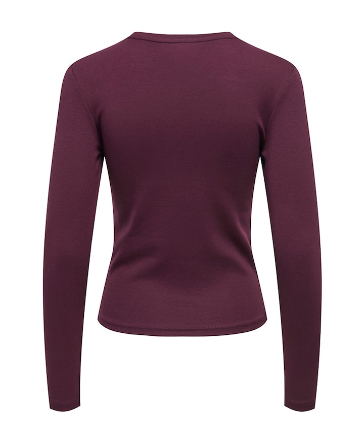 Dames longsleeve bordeaux