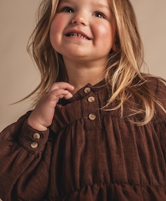 Meisjes jurk bruin