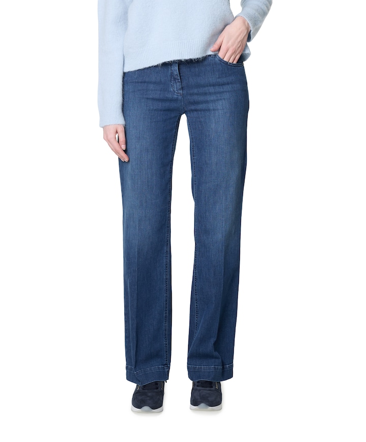 Jenny Wide Leg dames jeans blauw