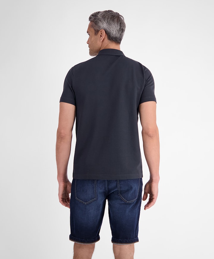 Heren polo blauw