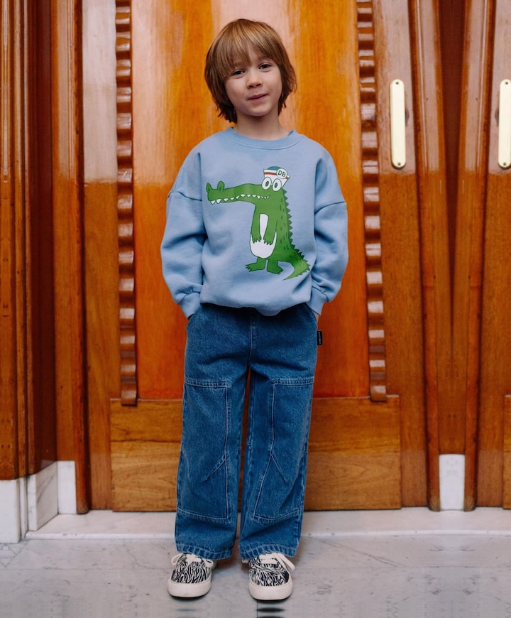Jongens sweater blauw