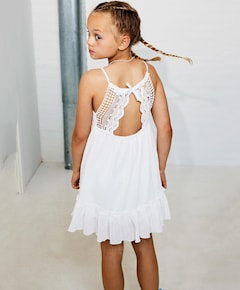 Meisjes jurk ecru