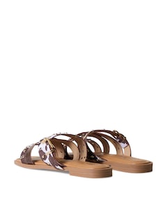 Zare dames slippers bruin