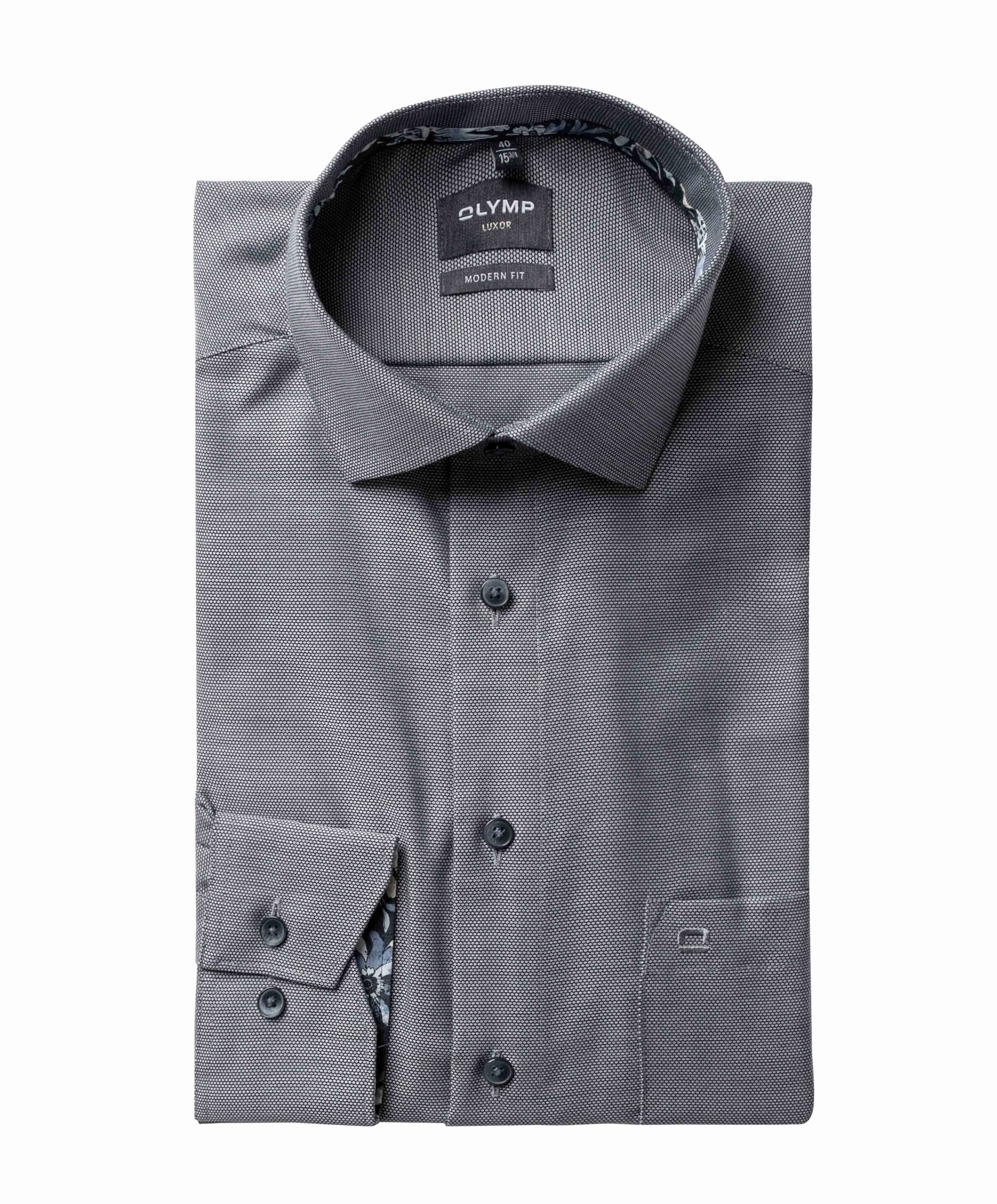 Overhemd lange mouw blauw