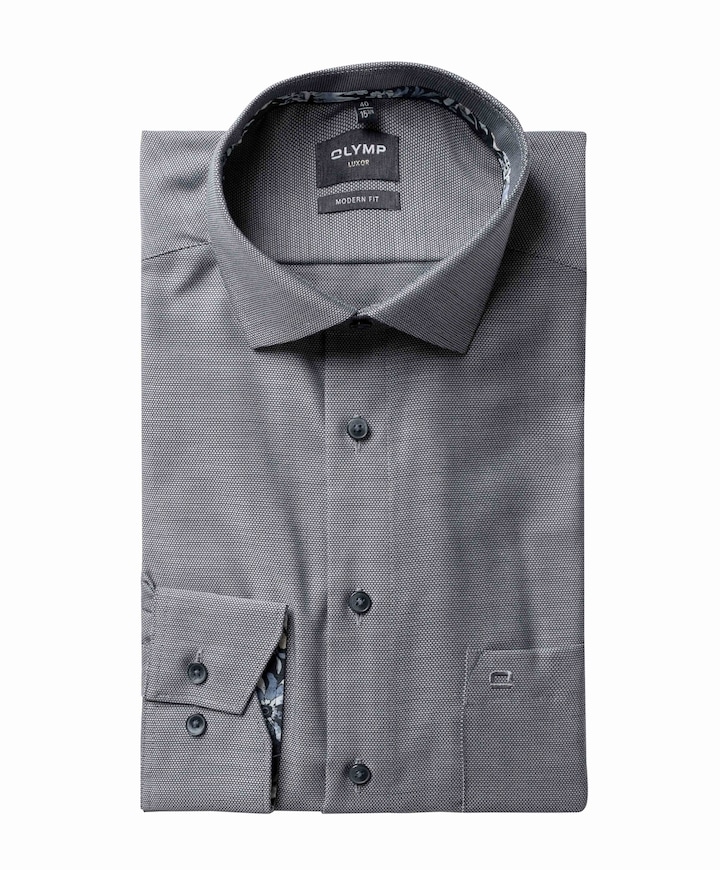 Overhemd lange mouw blauw