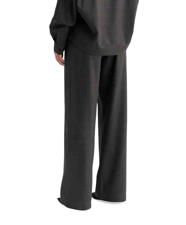 Mel check broek grijs