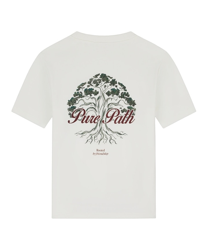 Heren T-shirt ecru