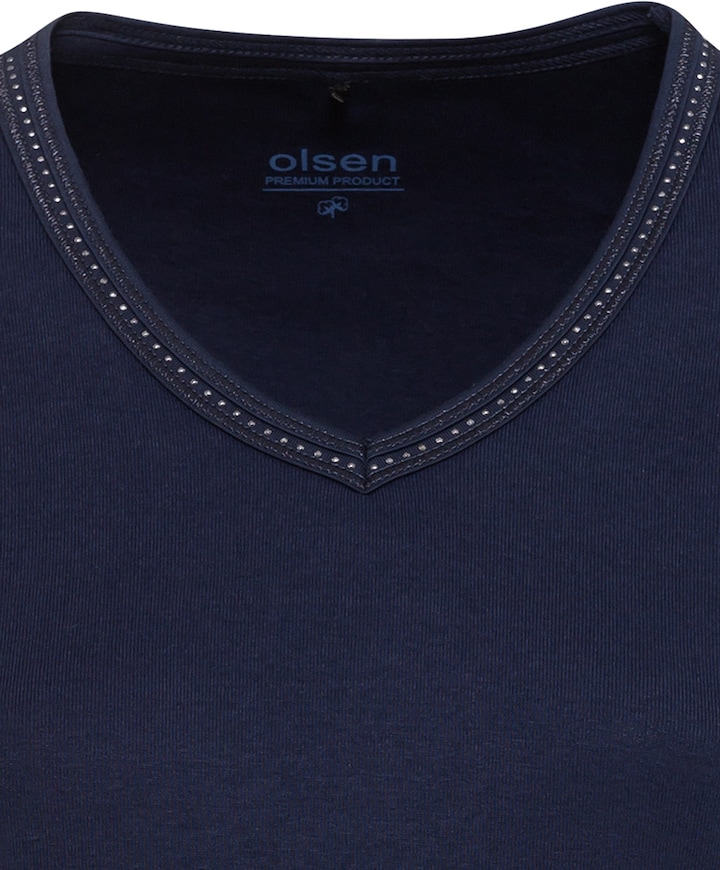 Dames longsleeve blauw