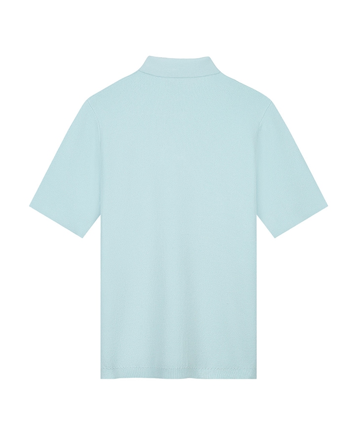 Heren polo blauw