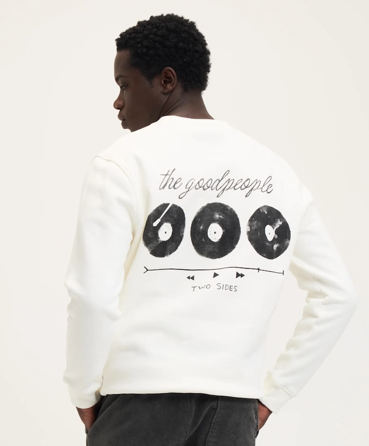 Heren sweater ecru