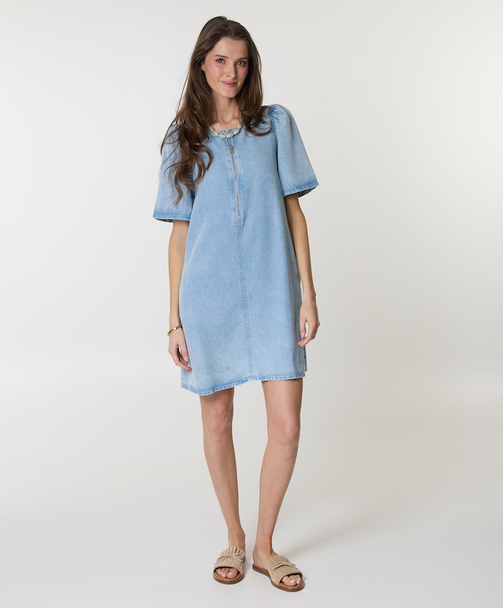 Dames jurk blauw