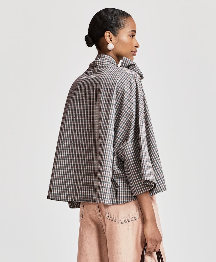 Dames blouse grijs