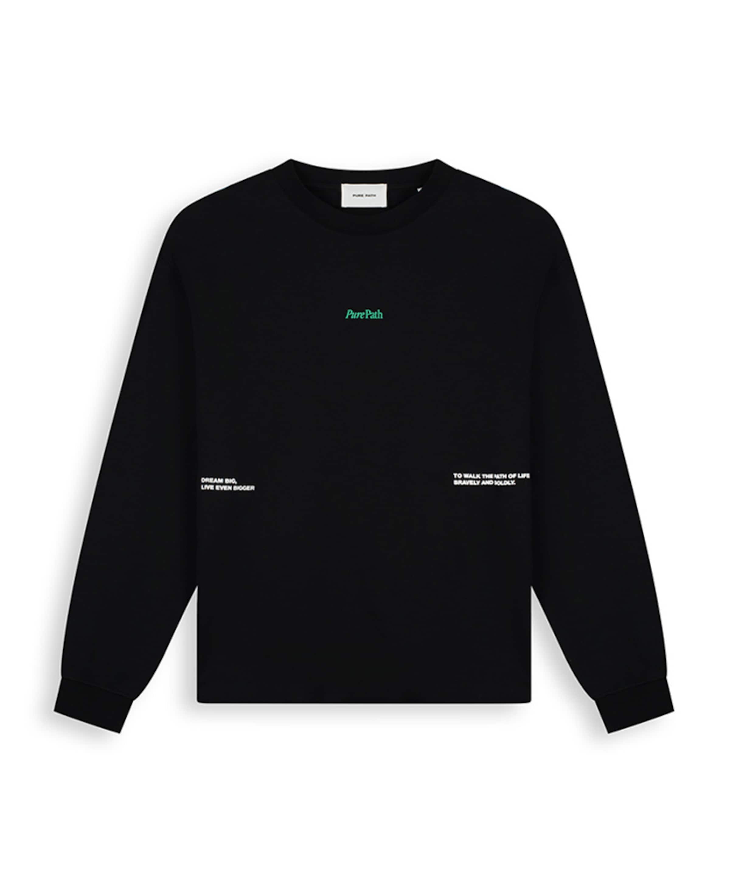 Heren longsleeve zwart