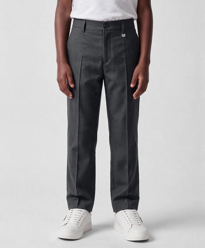 relaxed fit jongens pantalon zwart