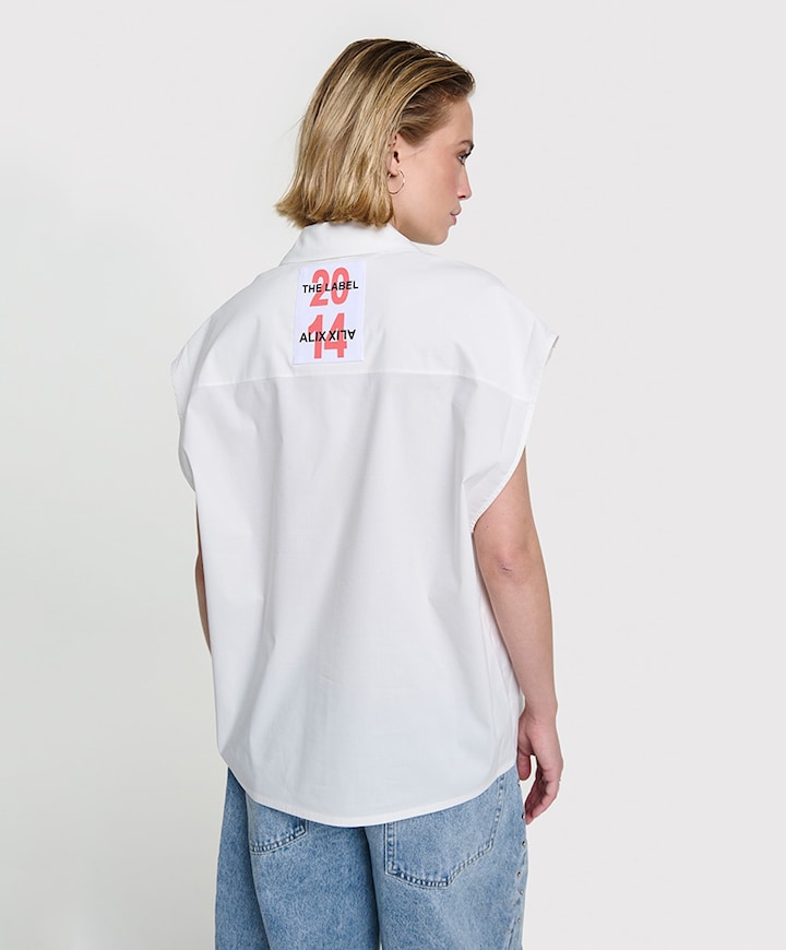 Dames top ecru