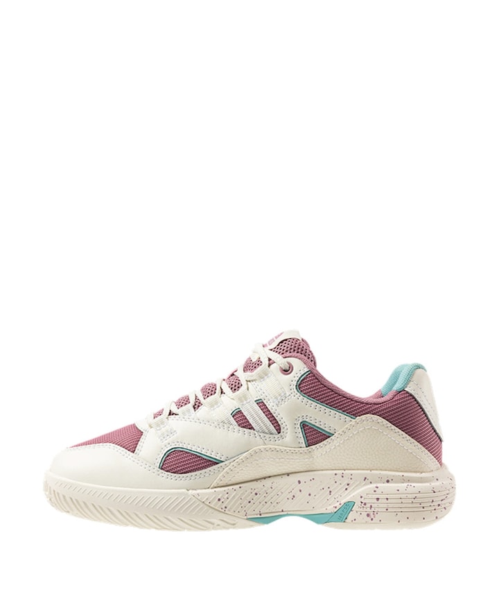 KS TFW TURA TEAM PADEL-WHITE/LILAS/PASTELTURQUOISE tennisschoenen wit
