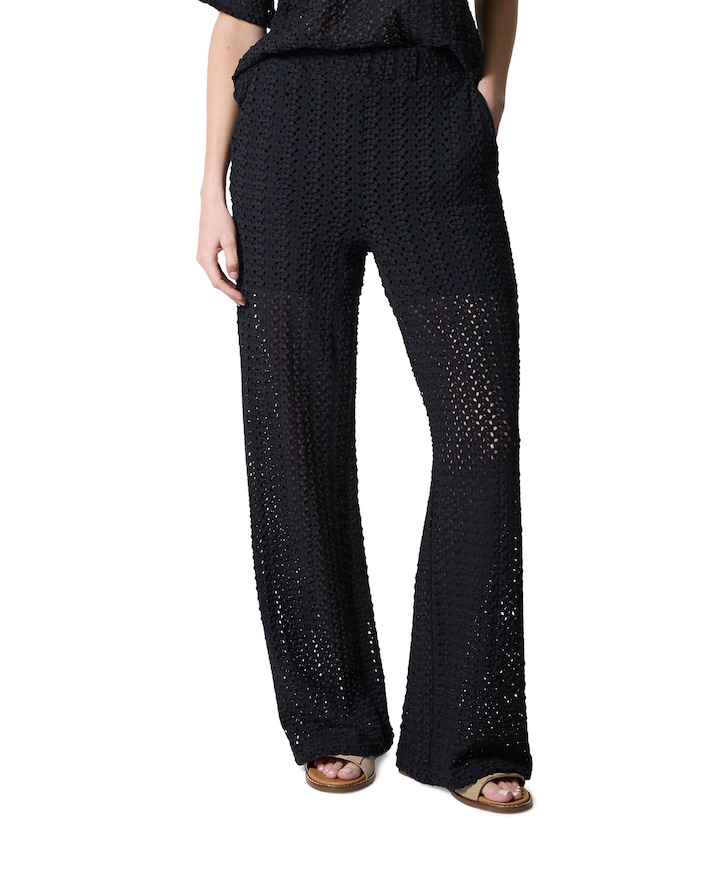 Rachel lace dames broek zwart