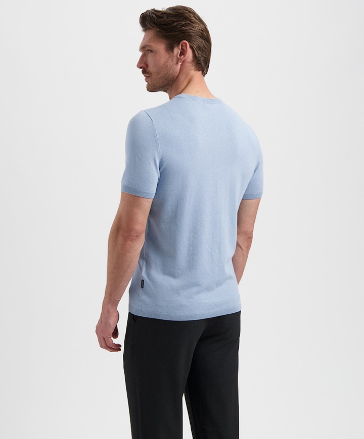 Heren T-shirt blauw