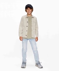 Jeansjack beige