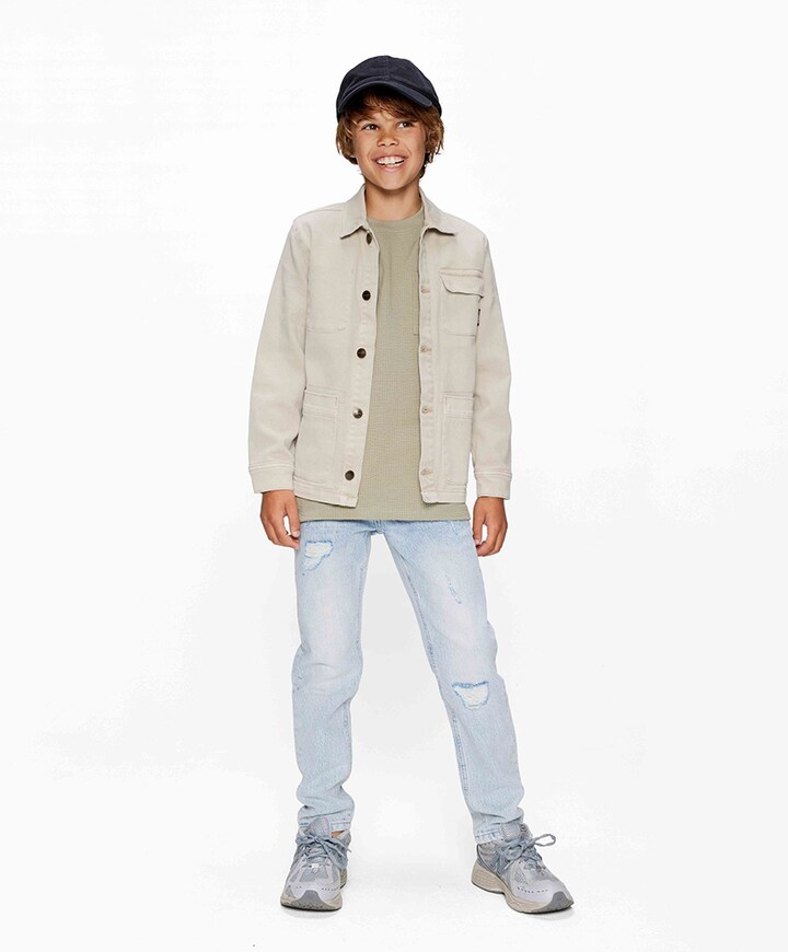 Jeansjack beige