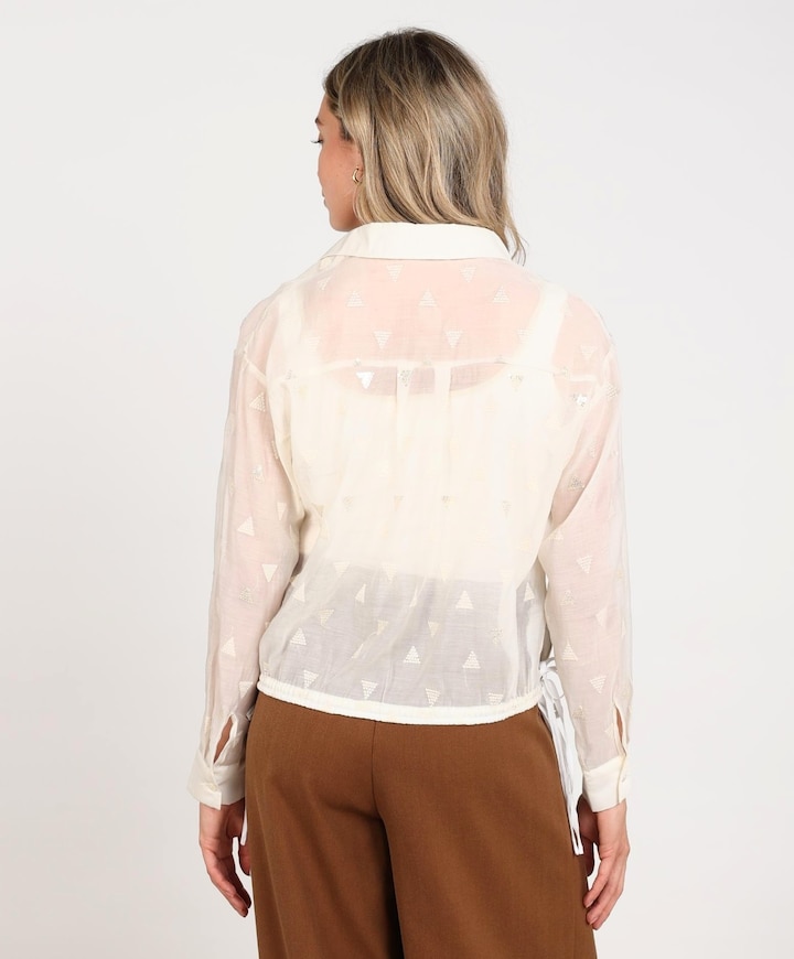 Dames blouse ecru