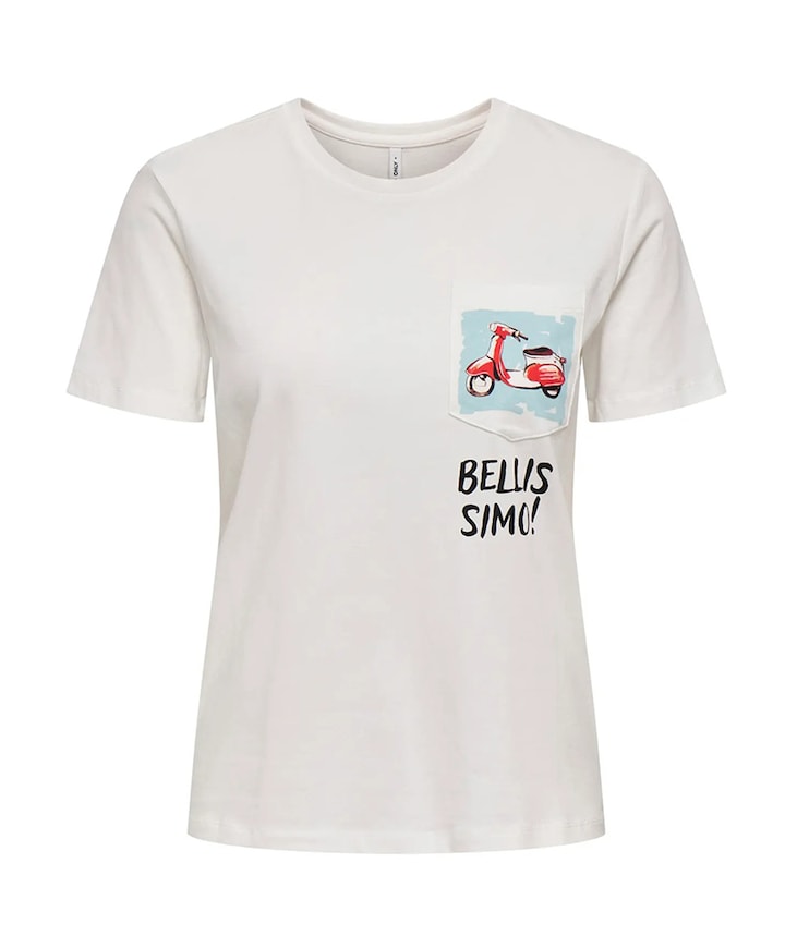 Dames T-shirt ecru