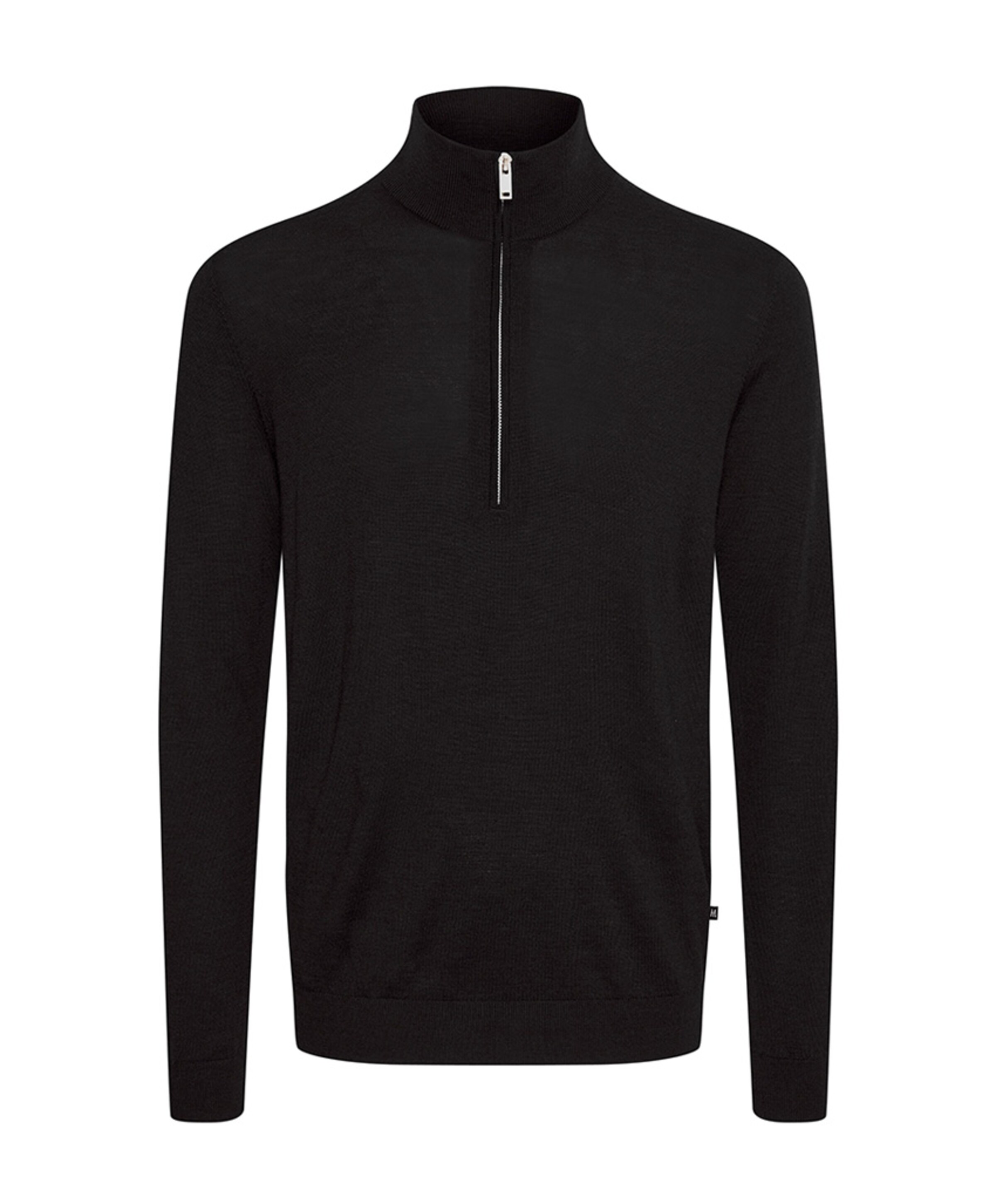 Trui met rits zwart