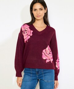 Dames trui bordeaux