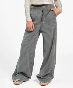 ESILA PINSTRIPE VIS 350 G broek grijs