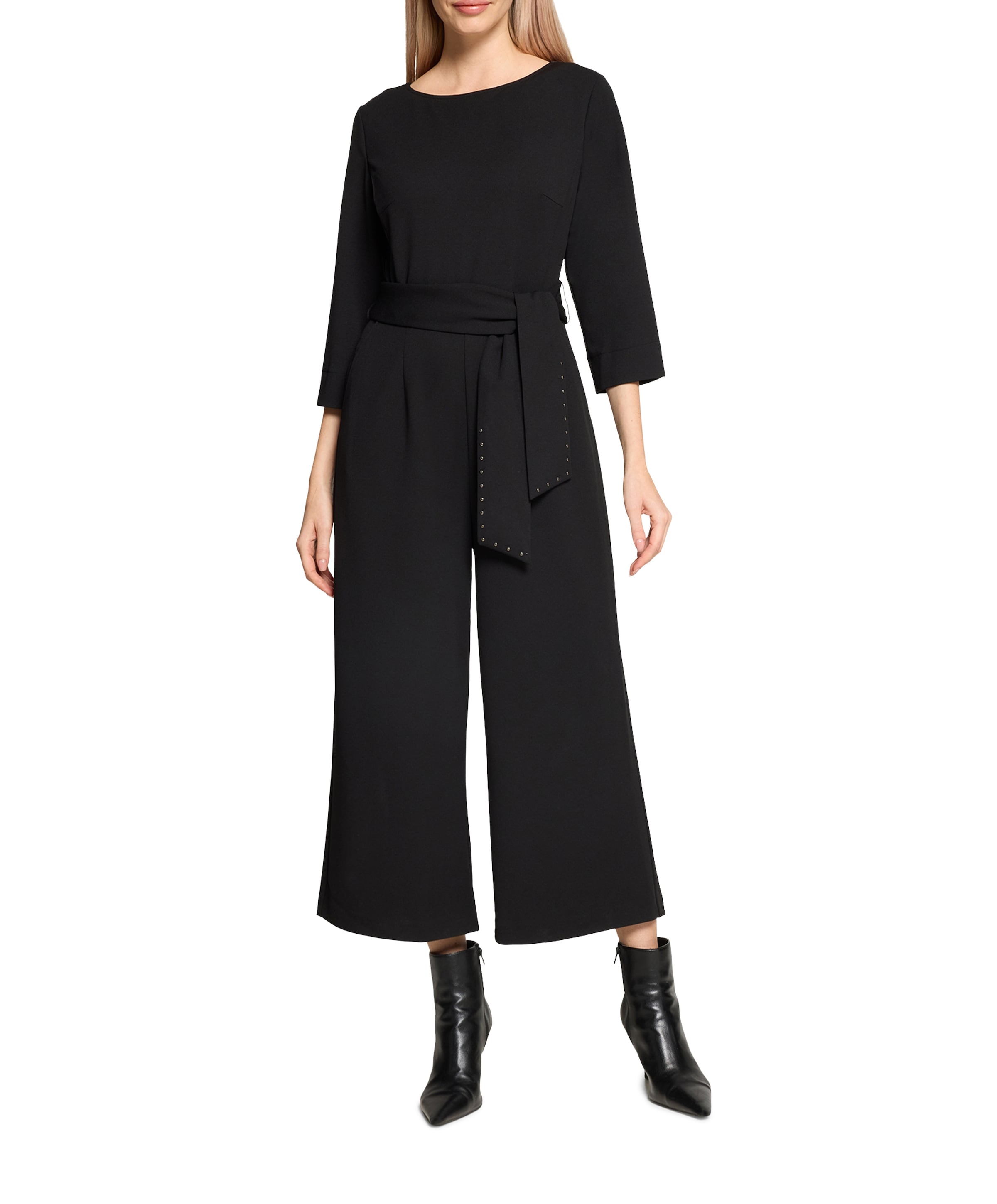 3/4 Arm dames jumpsuit zwart