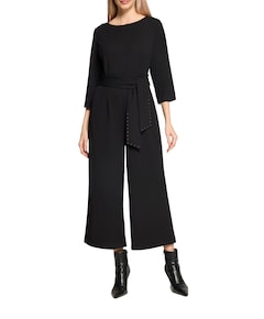 3/4 Arm dames jumpsuit zwart
