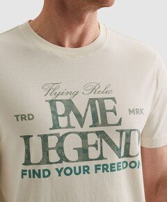 Heren T-shirt ecru