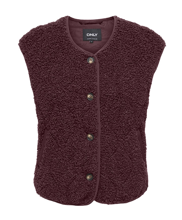 Dames gilet bordeaux