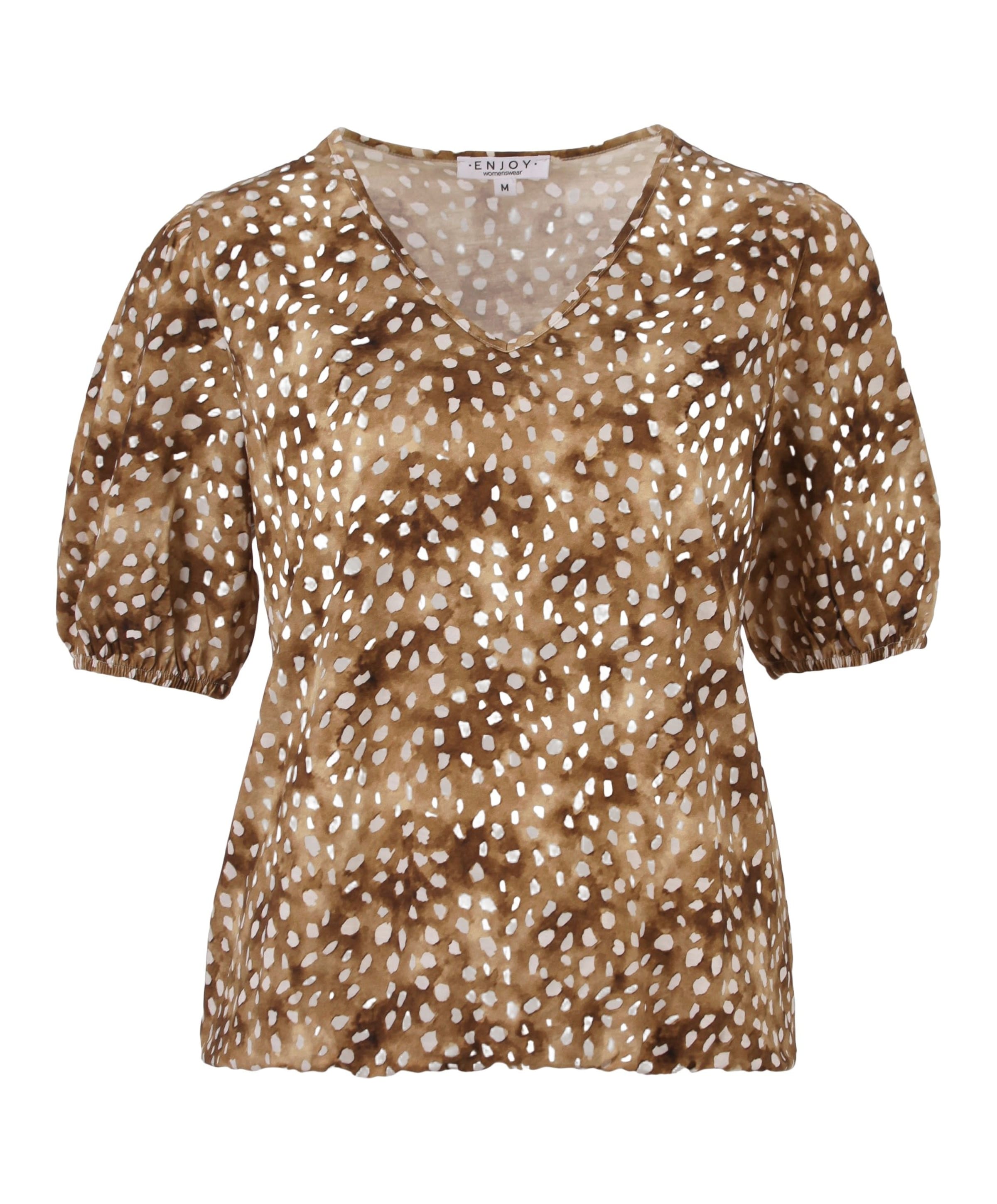 Dames T-shirt beige