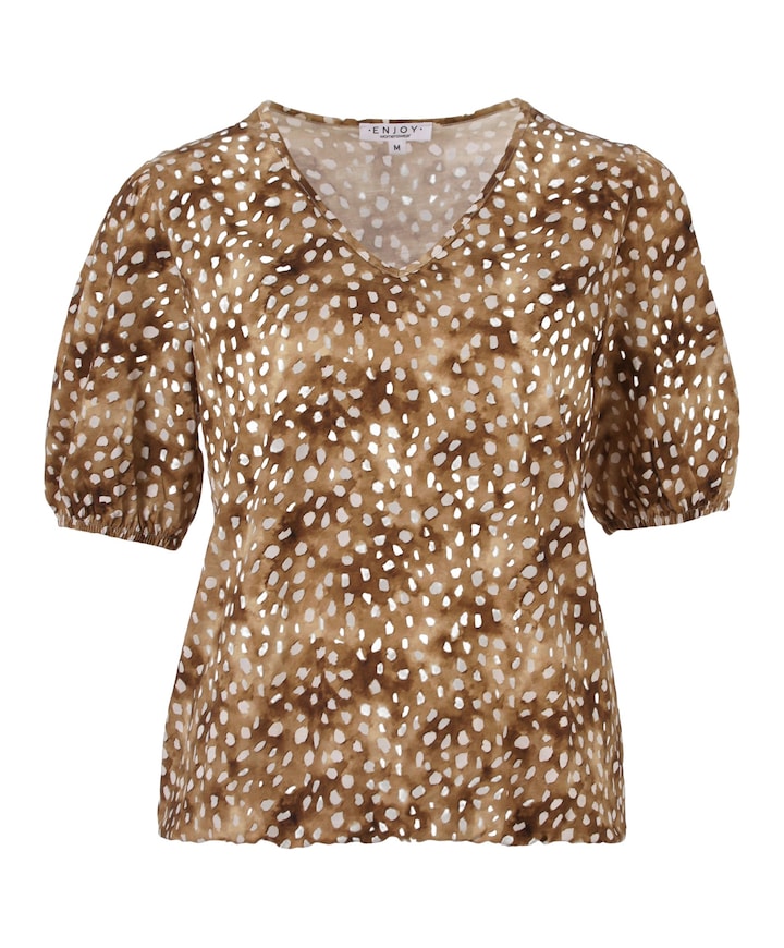 Dames T-shirt beige