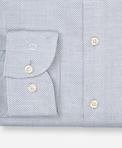 Heren overhemd lange mouw blauw