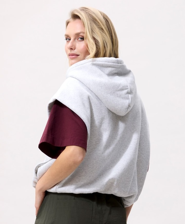 Dames gilet grijs
