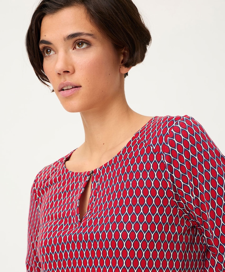 Dames longsleeve rood