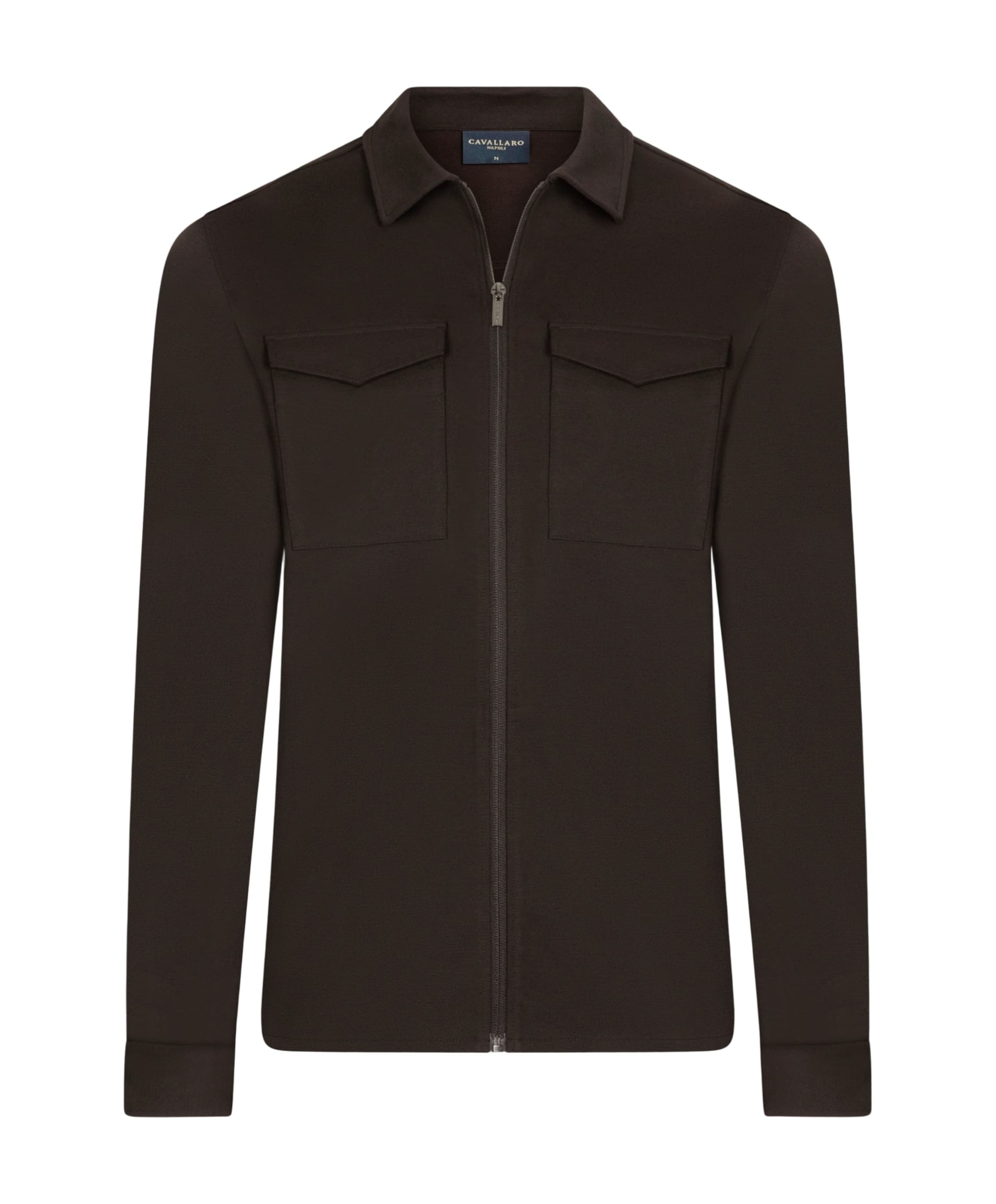 Heren overshirt bruin