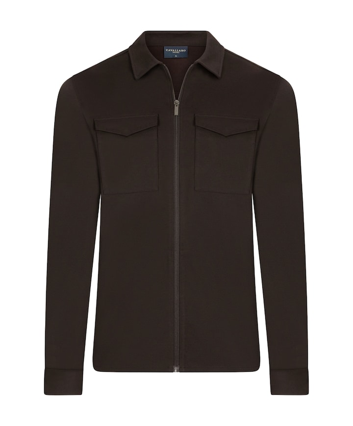 Heren overshirt bruin
