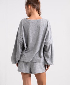 Dames pyjamatop grijs