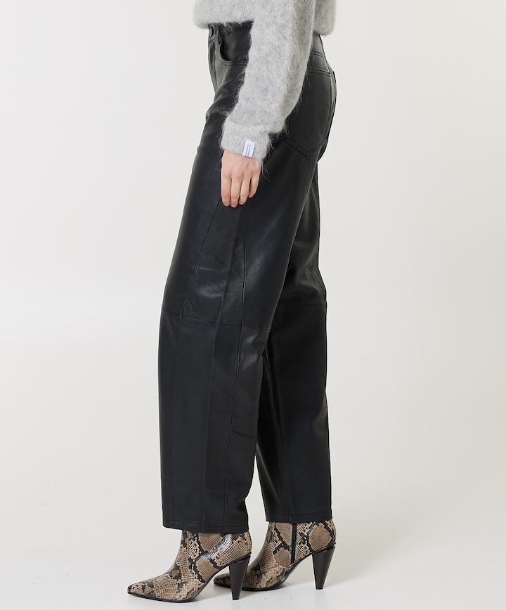 Fenne Leather dames broek zwart