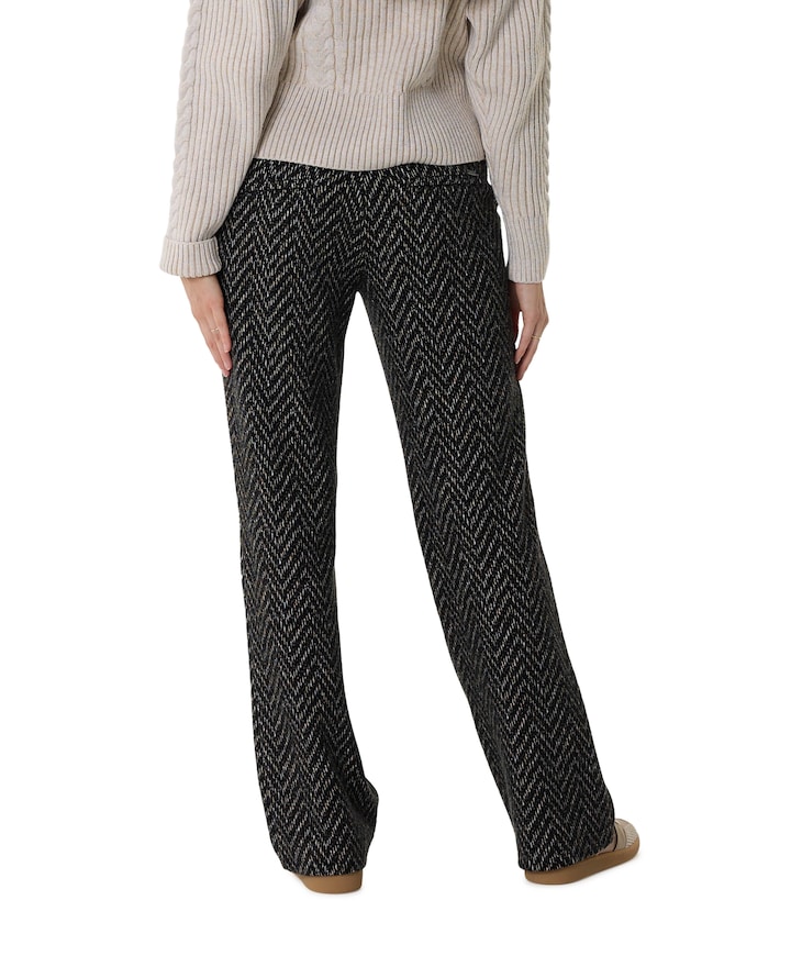 Jenny Wide Leg dames broek zwart