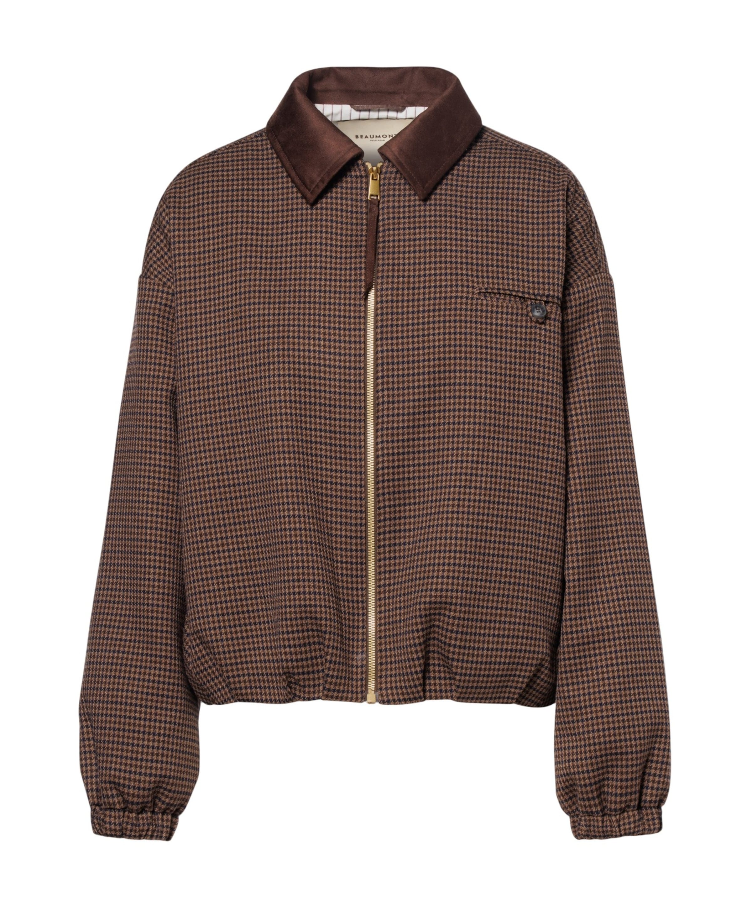 Dames blazer bruin