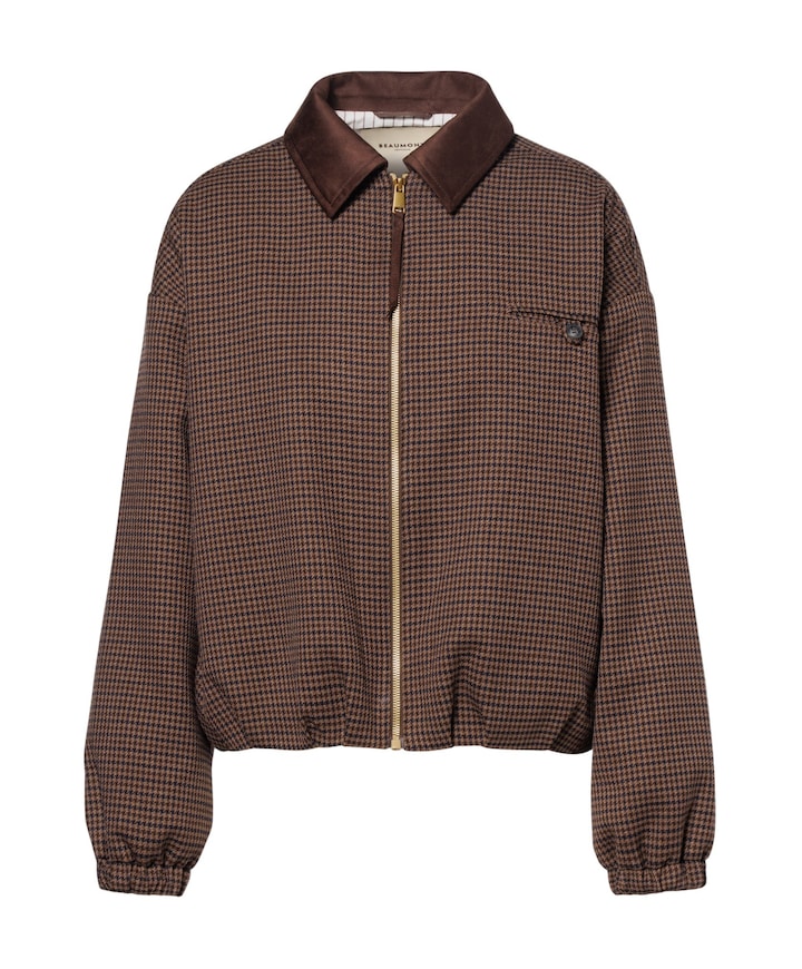 Dames blazer bruin
