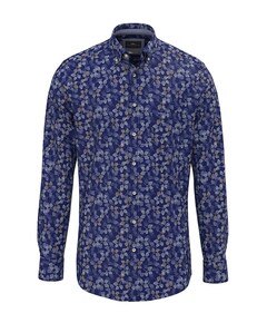 Overhemd lange mouw blauw