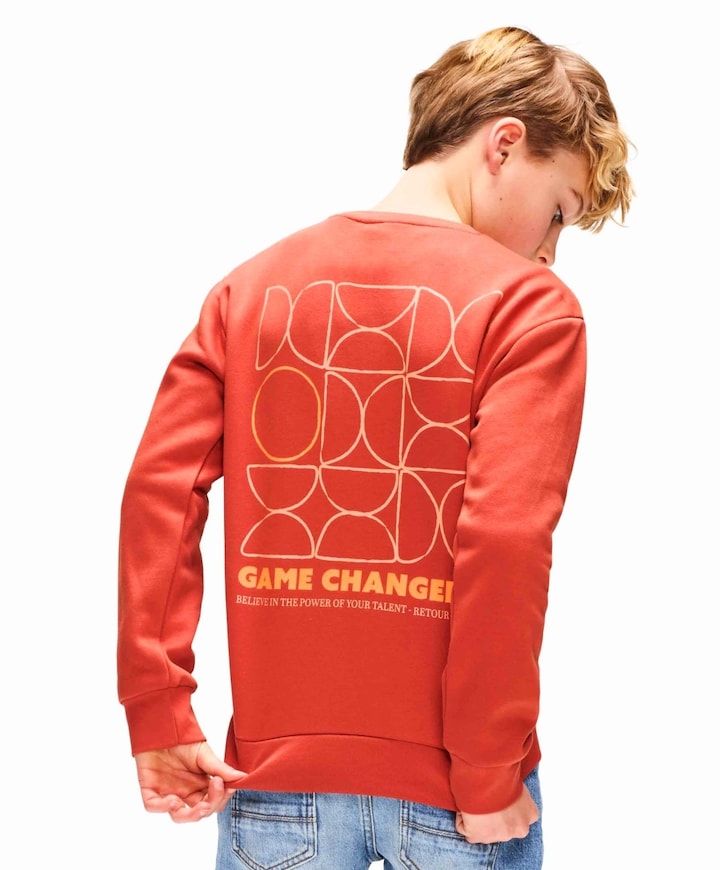 Jongens sweater oranje