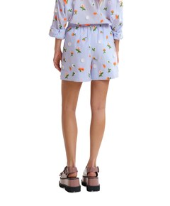 Jelena embroidered dames korte broek blauw