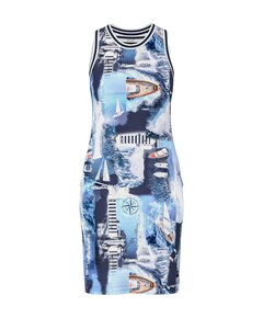 Dames jurk blauw